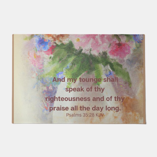 Tapete Bíblia ajuda a confortá-lo (Frente)