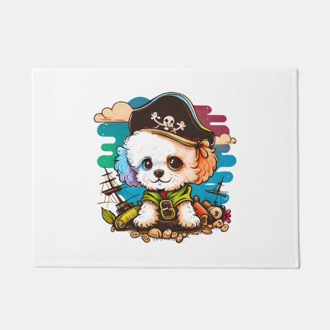 Tapete Bichon Dog Pirate (Frente)