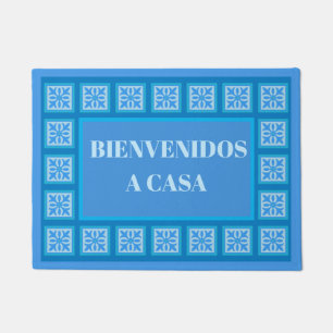 Tapete Bienvenidos a casa de boas-vindas em espanhol