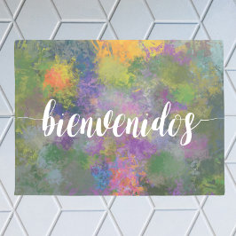 Tapete Bienvenidos com fundo pintado