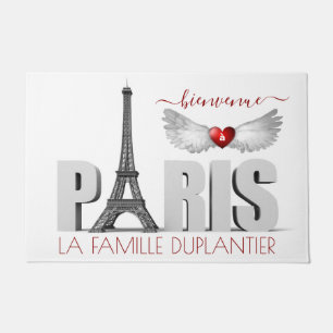 Tapete Bienvenue à Paris Torre Eiffel Torre Heart Angel