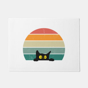 Tapete Black Cat Peeking Sunset Vintage 4