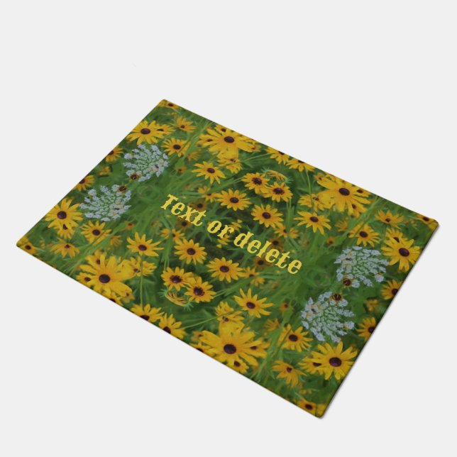 Tapete Black Eyed Susan Daisy Flower Art Personalizada (Inclinado)