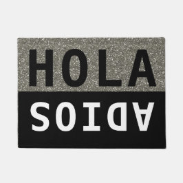 Tapete Black & Silver Glitter Hola Adios Espanha