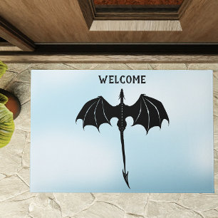 Tapete Black Tribal Dragon Fantasy Blue Sky