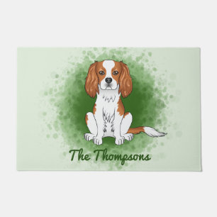 Tapete Blenheim Cavalier King Charles Spaniel Em Verde