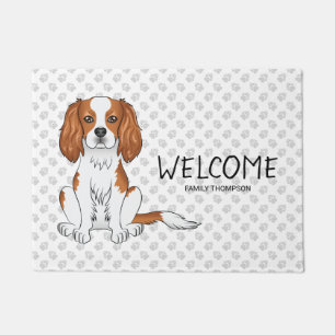 Tapete Blenheim Cavalier King Charles Spaniel & Text
