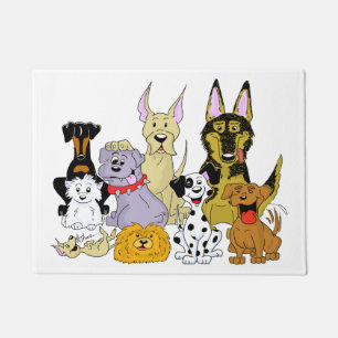 Tapete Bloco do cão dos desenhos animados