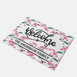 Tapete Blossom Floral de Cereja Rosa Personalizado Bem-vi