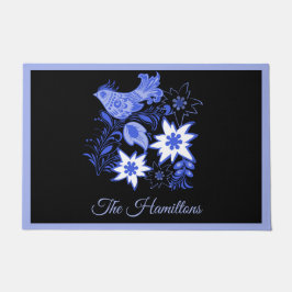 Tapete Blue Bird e Edelweiss - Porta personalizada
