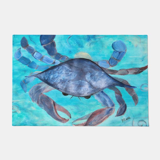 Tapete Blue crab coastal home (Frente)