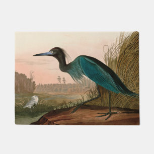 Tapete Blue Crane ou Heron Birds of America Audubon Impre