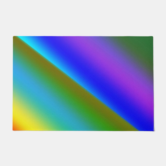 Tapete Blue green rainbow abstract texture pattern art  t (Frente)