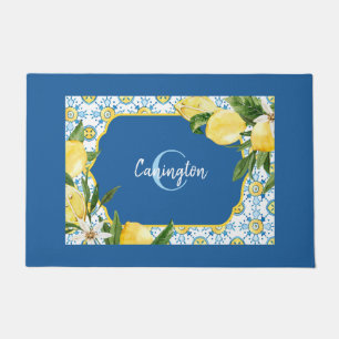Tapete Blue Mediterranean Lemon Name New Home