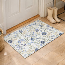 Blue Watercolor Wildflower