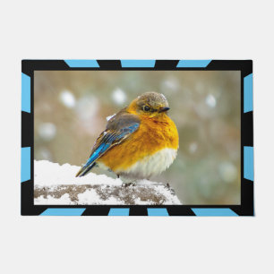 Tapete Bluebird oriental na neve - Foto original