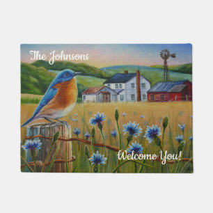 Tapete Bluebird Personalizado Cornflower Summer Fazenda A