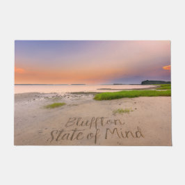 Tapete Bluffton Estado de Espírito Escrito na Areia Praia