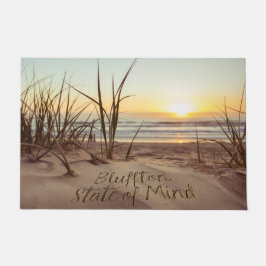 Tapete Bluffton Estado de Espírito Escrito na Areia Praia