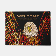 Boa vinda ao ninho de Eagles, águia americana