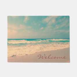 Tapete Boa vinda da praia do vintage