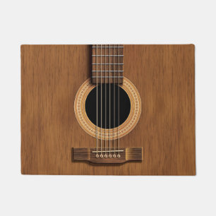 Tapete Boa vinda rústica de madeira da música da guitar