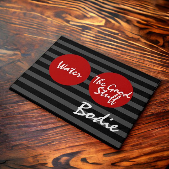 Tapete Boas Coisas Personalizadas Para Alimentação De Cãe (Dog or cat water and food mat, easy to personalize with their name. Pet themed mats from Ricaso)