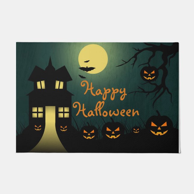 Tapete Boas-vindas 18" x 24" Matriz/Halloween (Frente)