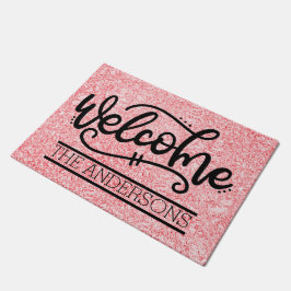 Tapete Boas-vindas a rosa Rosa