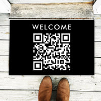Boas-vindas ao Código QR | Black Minimalist Simple