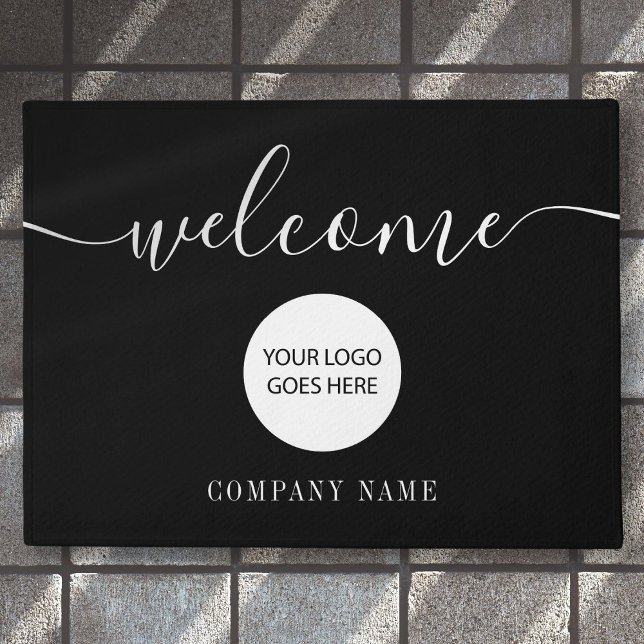 Tapete Boas-vindas ao logotipo da empresa (Business Company Logo Welcome Doormat)