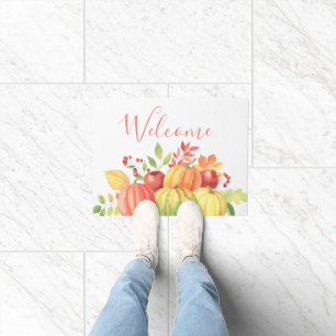 Tapete Boas-vindas ao outono de Abóbora