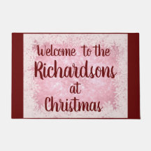 Boas-vindas da família personalizada da geada verm