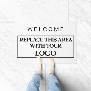Tapete Boas-vindas simples Empresa de logotipos para empr