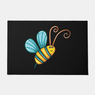 Tapete Boho bonito colorido retro Bumble a abelha