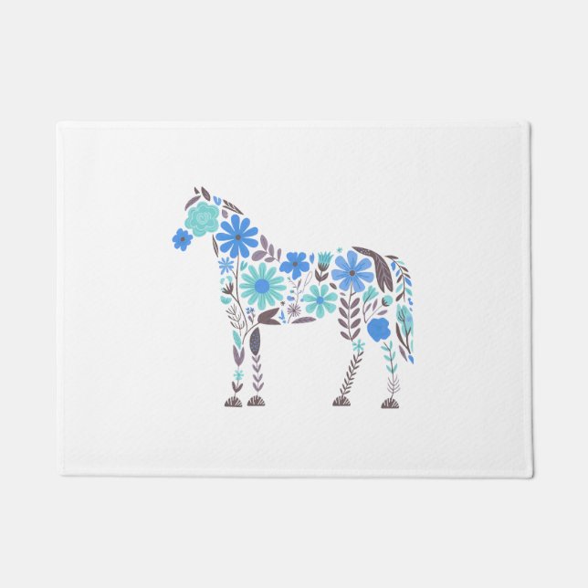 Tapete Boho Floral Horse (Frente)