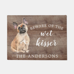 Tapete Bolcão Francês Cão Personalizado Portas