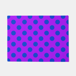 Tapete Bolinhas azuis em roxo
