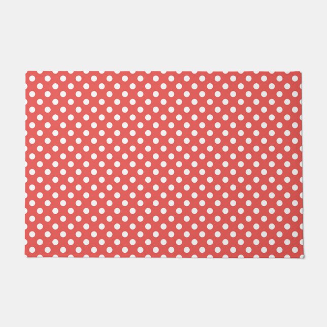 Tapete Bolinhas brancas e vermelhas (Frente)