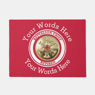 Tapete Bombeiro Aposentado Batalhão-Chefe Porta Personali