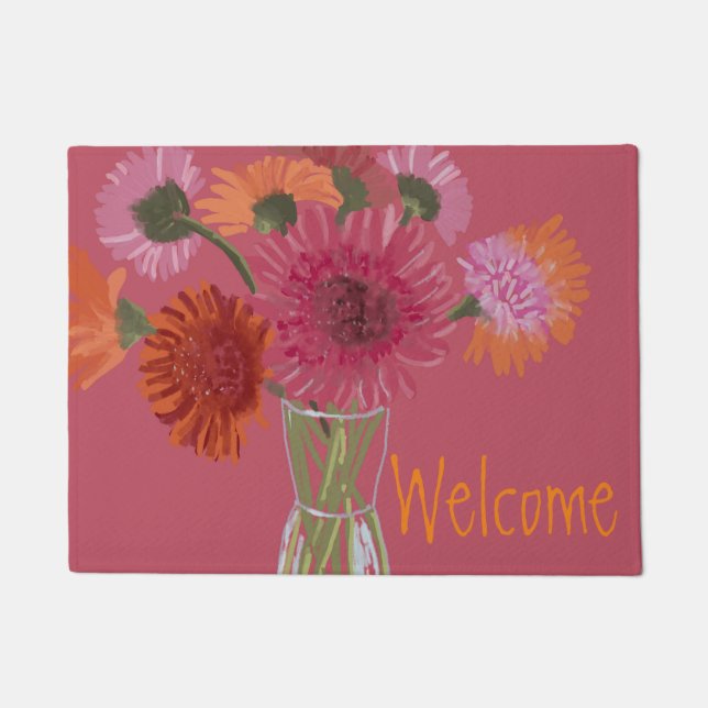 Tapete Bonito Art GerberaFlower Modern Ilustração+ Nome (Frente)