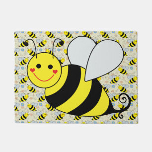 Tapete Bonito Bumble a abelha com teste padrão