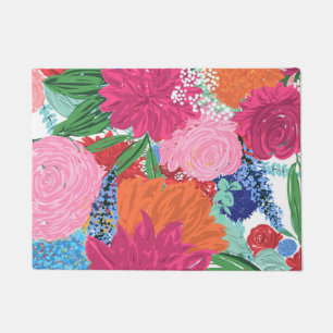 Tapete Bonito Colorido Grande Flores - Design