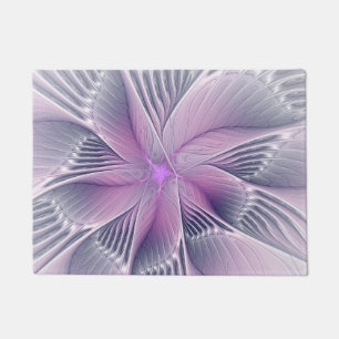 Tapete Bonito Flor Rosa Moderna Abstrato de Arte Fractal