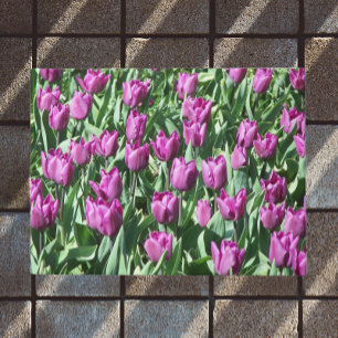 Tapete Bonito Tulipas Roxas Floral
