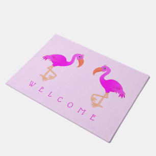 Tapete Bons Flamingos - Boas-vindas