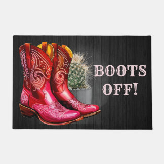 Tapete Boot Western Cowboy Editável Desligado