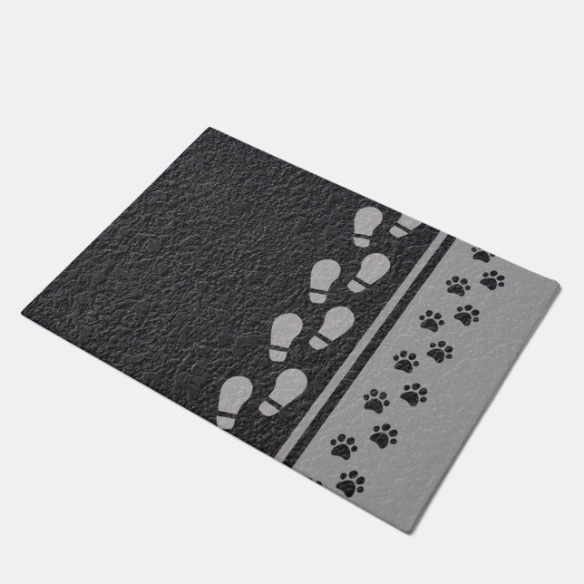 Tapete Bootprint & Doormat das patas (Inclinado)