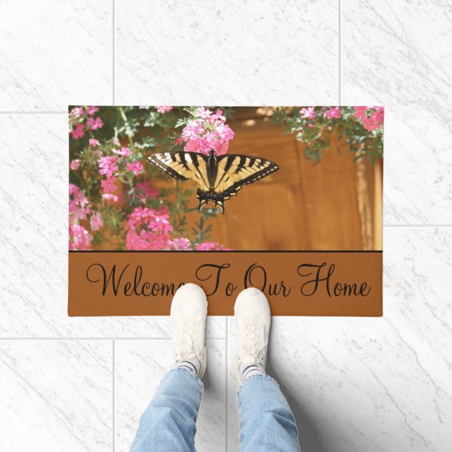 Tapete Borboleta Amarela Bem-vinda (Interior)