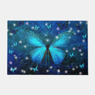 Tapete Borboleta Azul Elegante